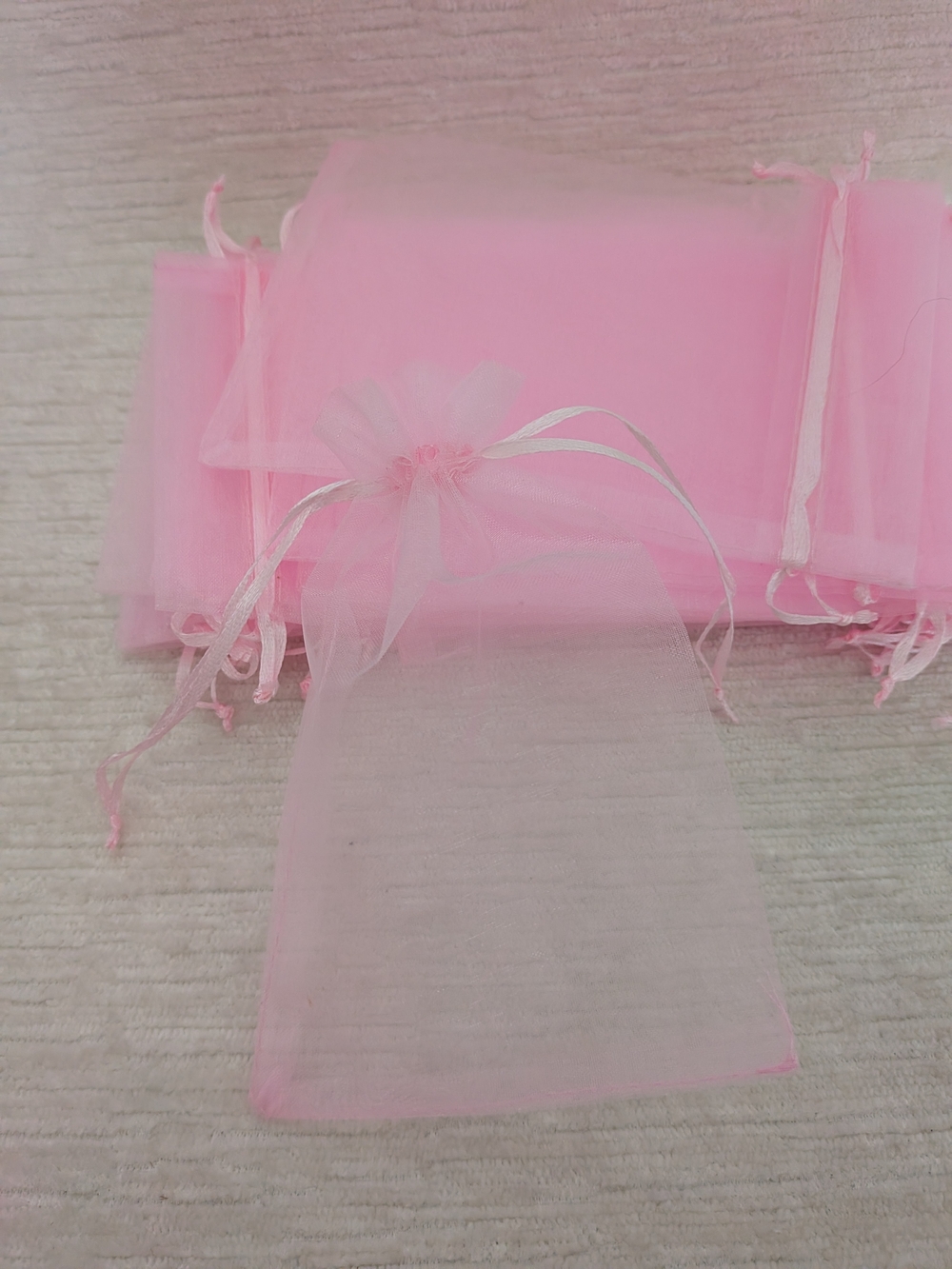Pink Organza Drawstring Gift Bags 25 Ct for Party Favors  Buyer Gifts- Unbranded